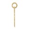 14K Gold Registered Nurse Disc Charm Pendant Jewelry 25mm x 20mm